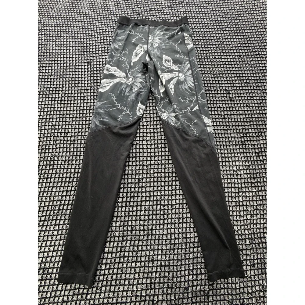 Nike Pro Leggings Womens Small Black Floral Dri-FIT Athletic Tights